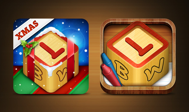 Letter Blocks World - Icon Design for Full and Xmas versions
